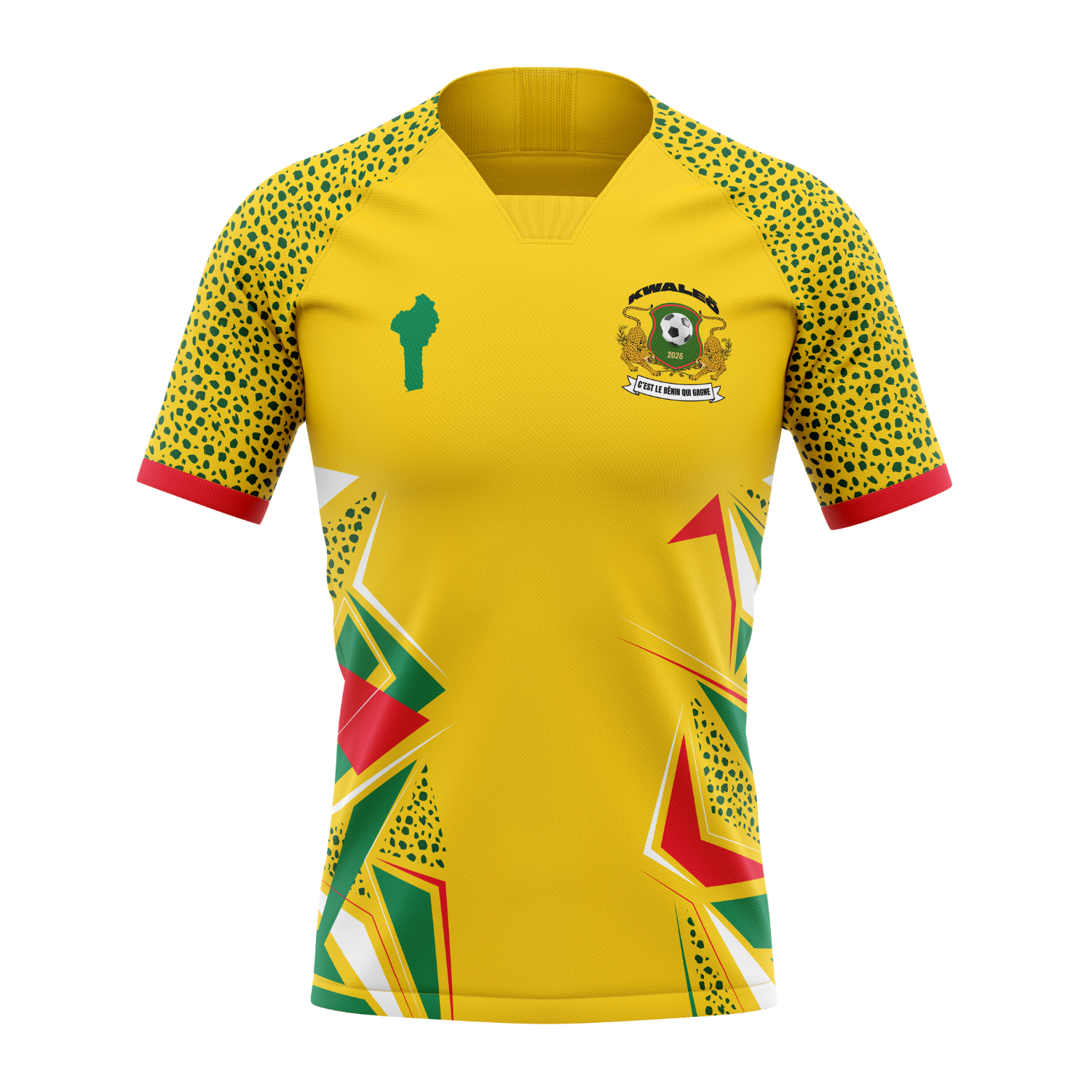 Football shirt - Guépards du Bénin - Yellow
