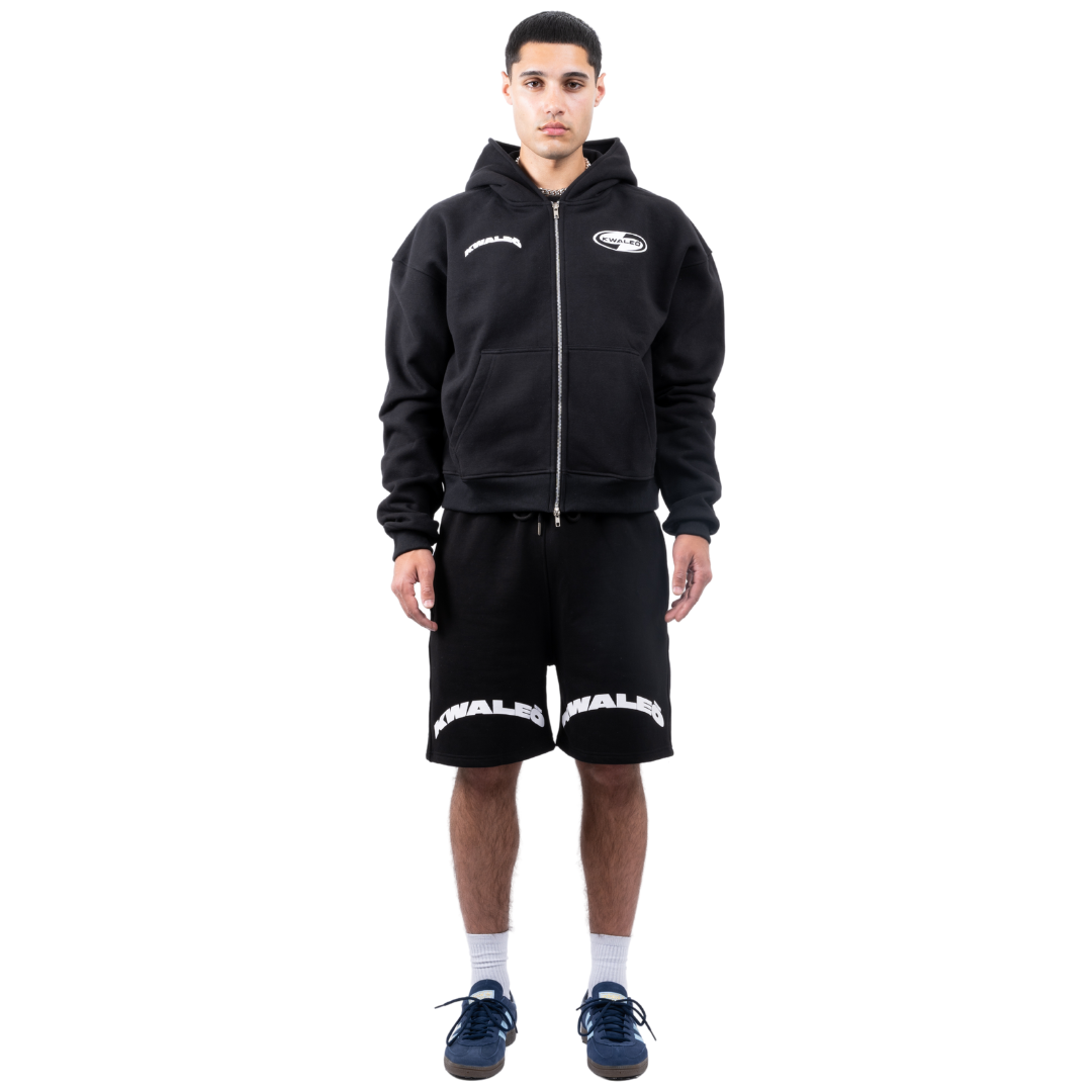 (Pre-Order - Shipping First Week of August) Heavyweight Black Hoodie “Push It To The Limit”