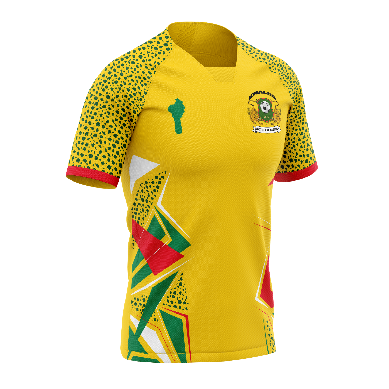 Football shirt - Guépards du Bénin - Yellow