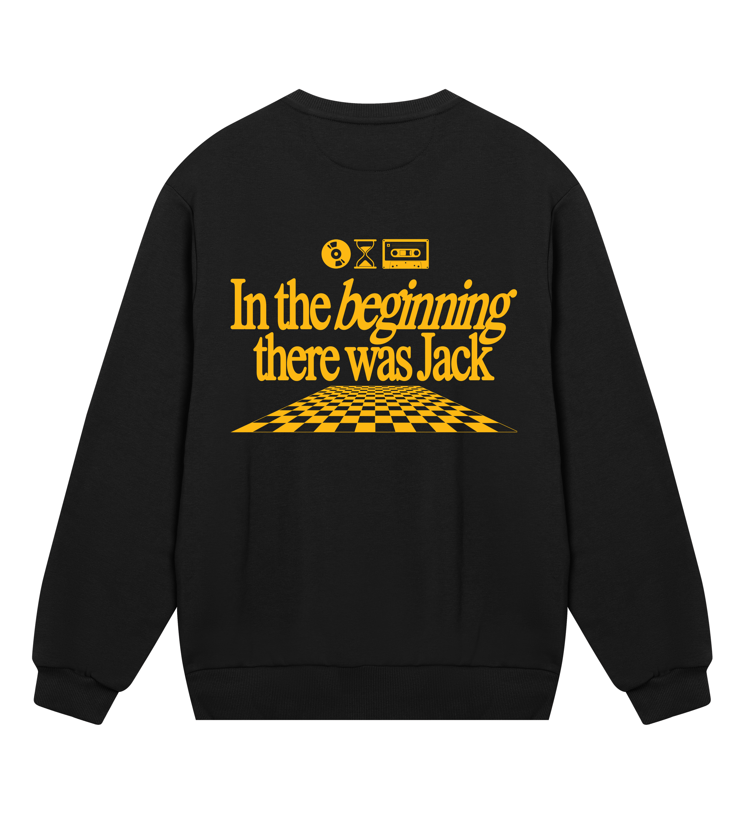 In the beginning there was Jack - Black & yellow sweatshirt