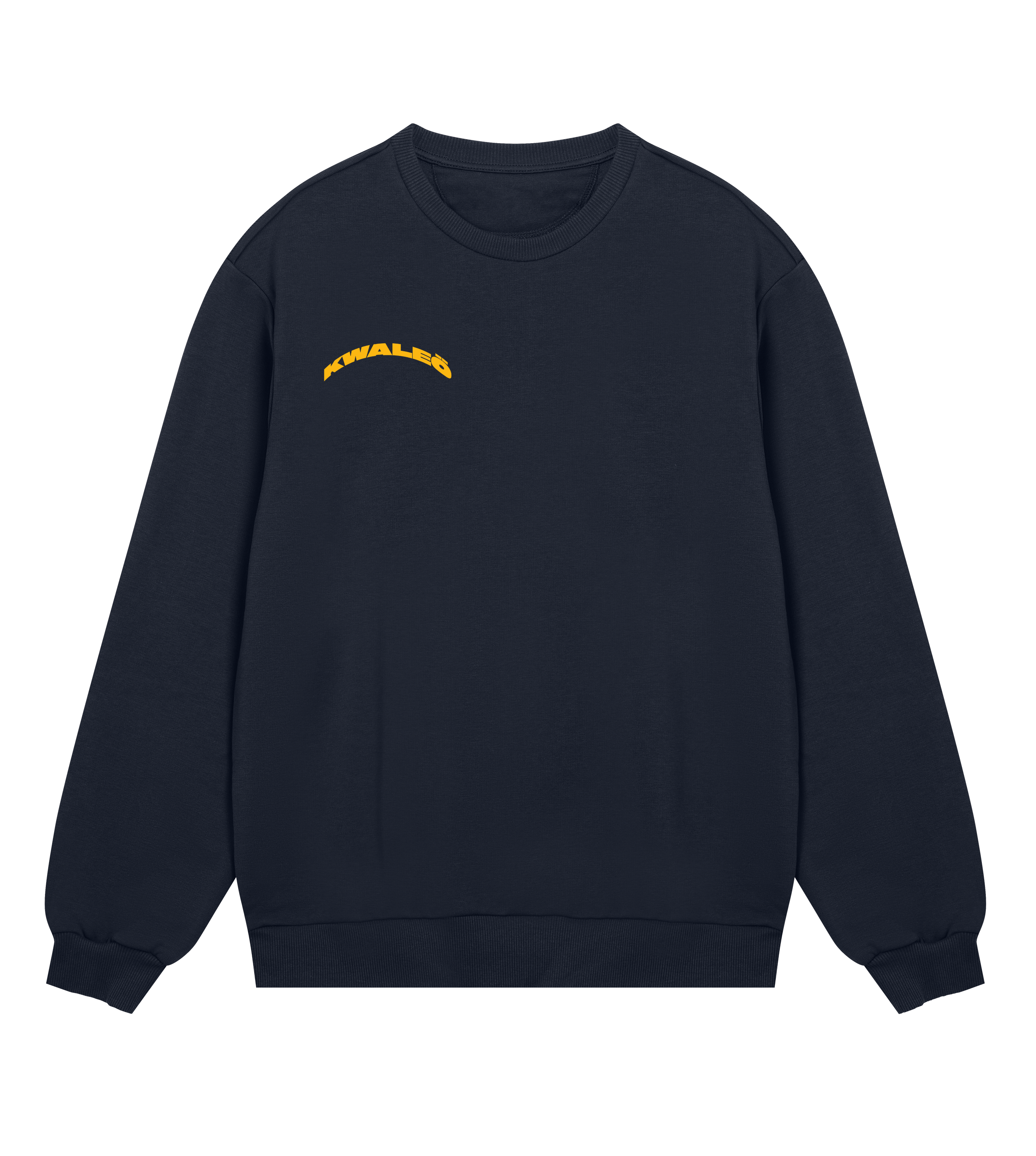 Play house at my funeral - Navy & yellow boxy sweatshirt