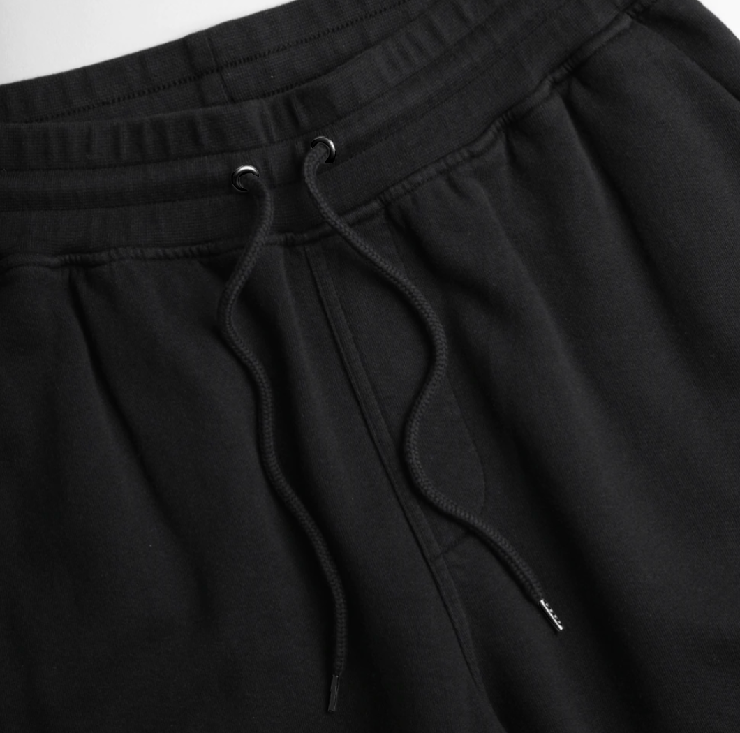 Vibes And Insha Allah Cotton Black Shorts