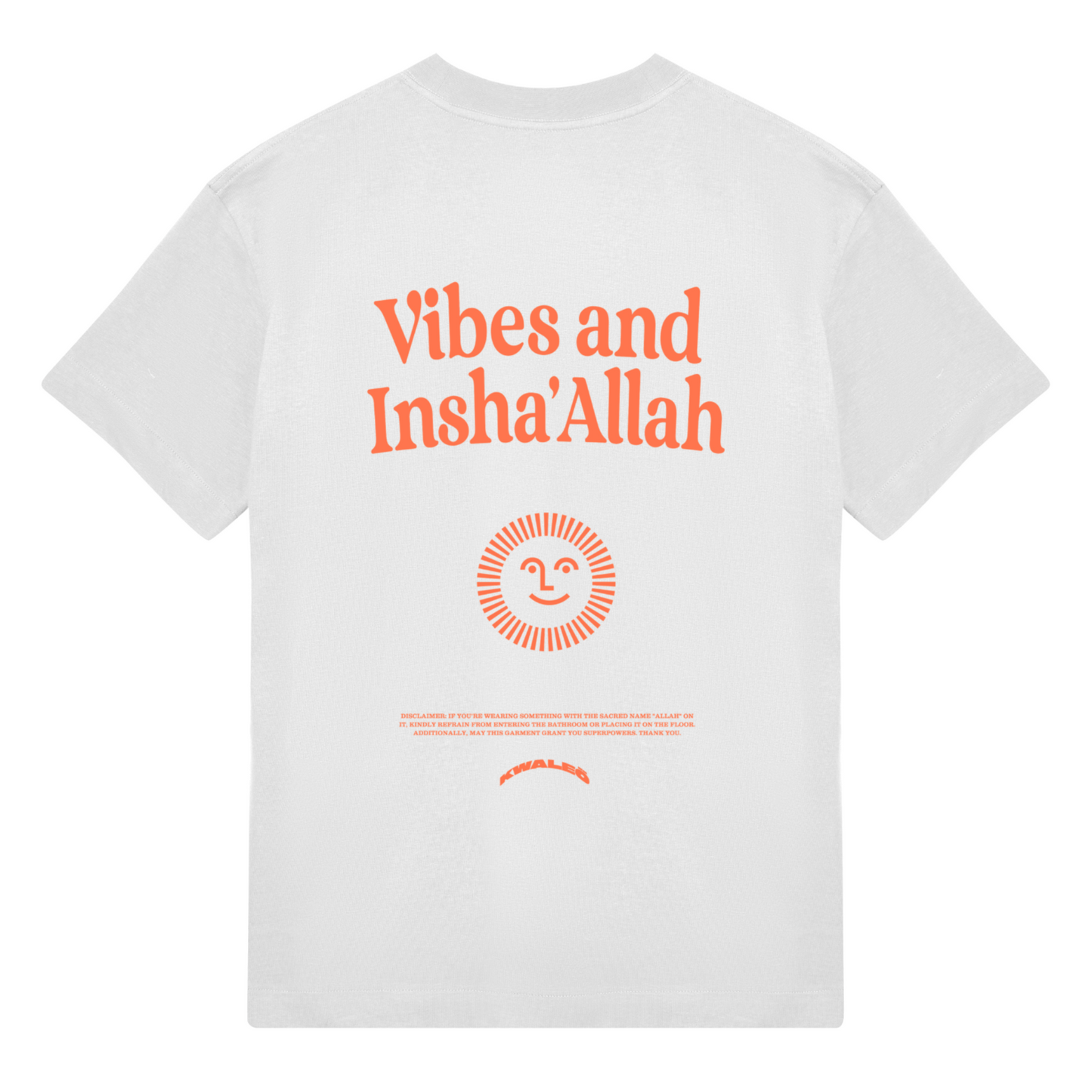Vibes And Insha Allah Tshirt White