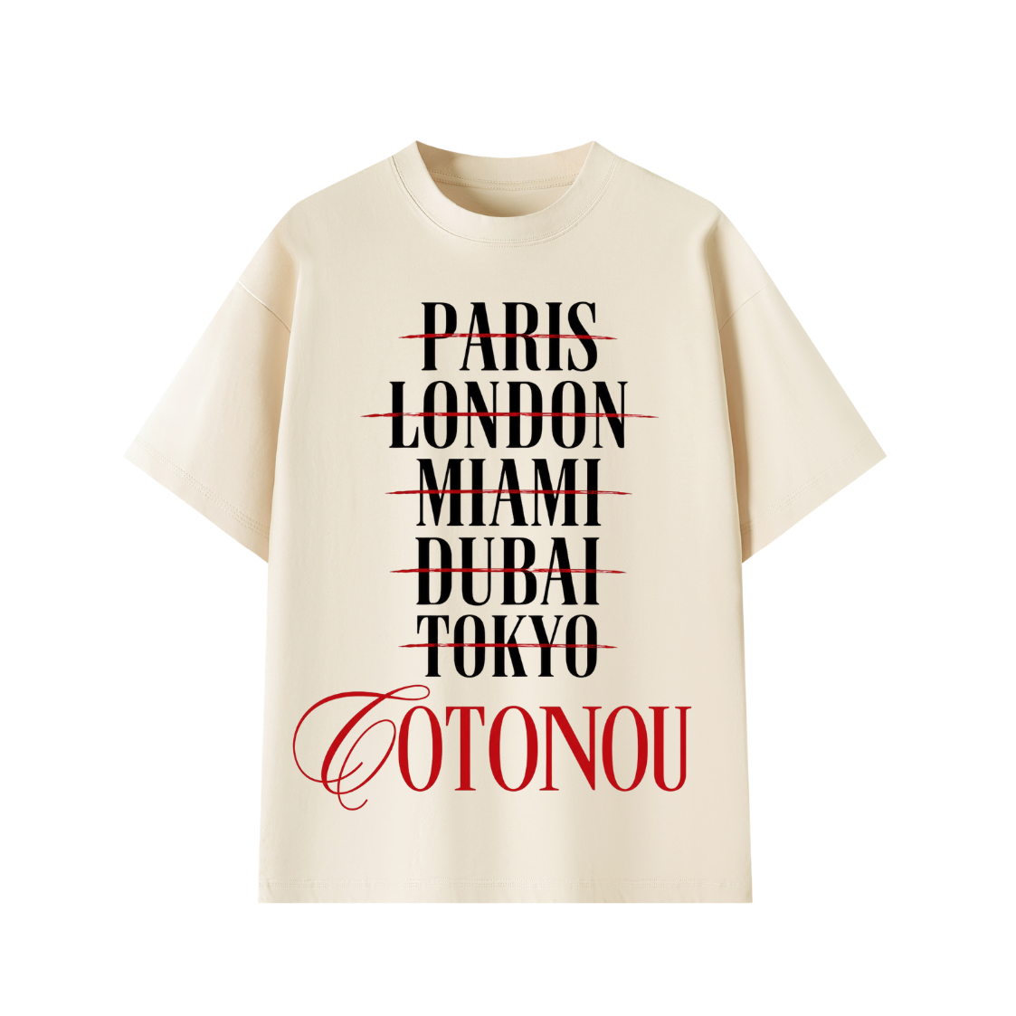 Cotonou Destination Tee - Premium Heavyweight Streetwear T-Shirt