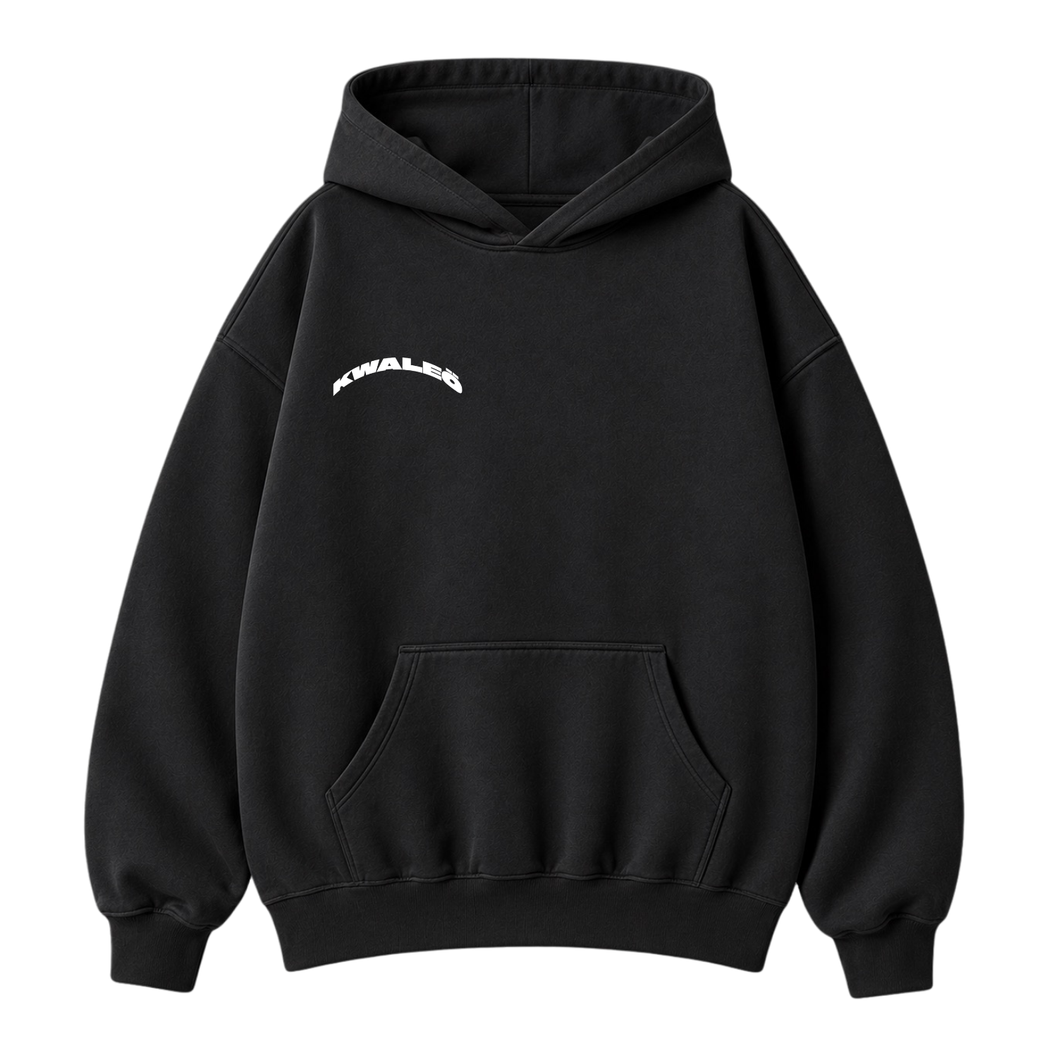 Play house at my funeral - Black & white boxy hoodie