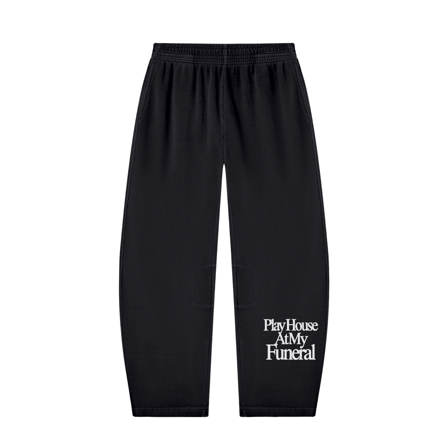 Play house at my funeral - Black Unisex Leg Sweatpants