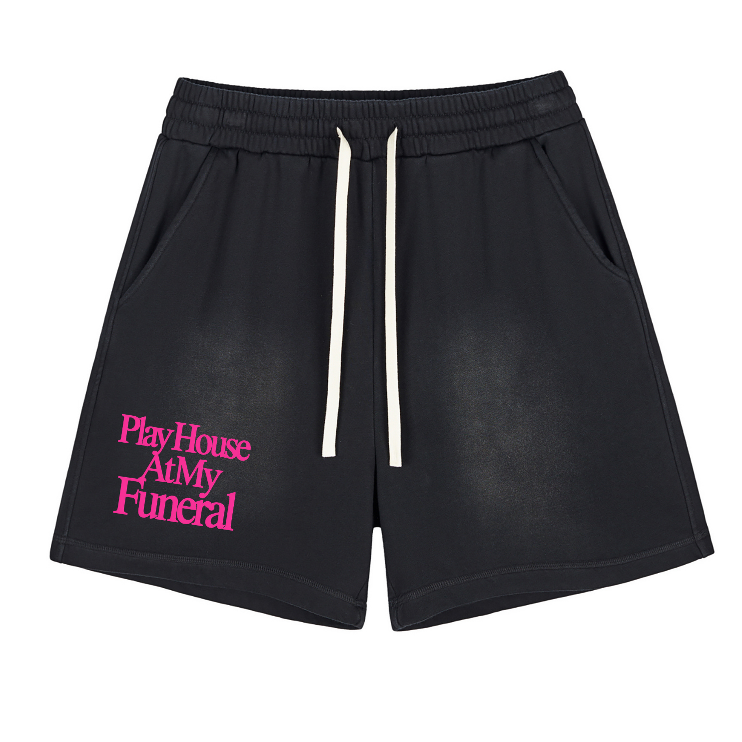 Play house at my funeral - Black Unisex Shorts
