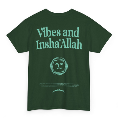 Vibes And Insha Allah Tshirt Mint