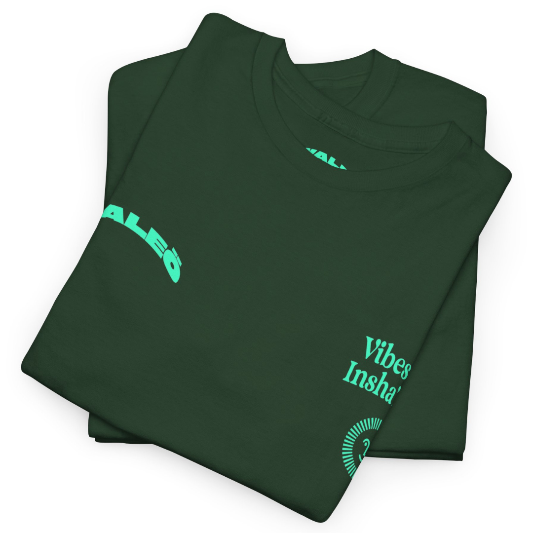 Vibes And Insha Allah Tshirt Mint