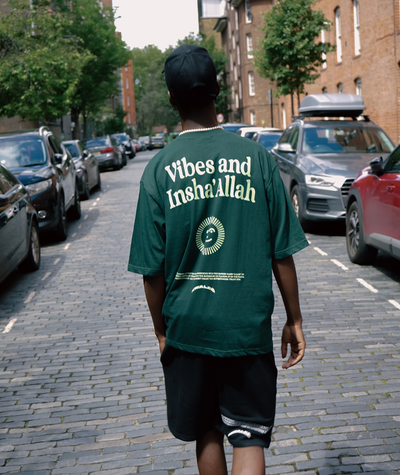 Vibes And Insha Allah Tshirt Mint