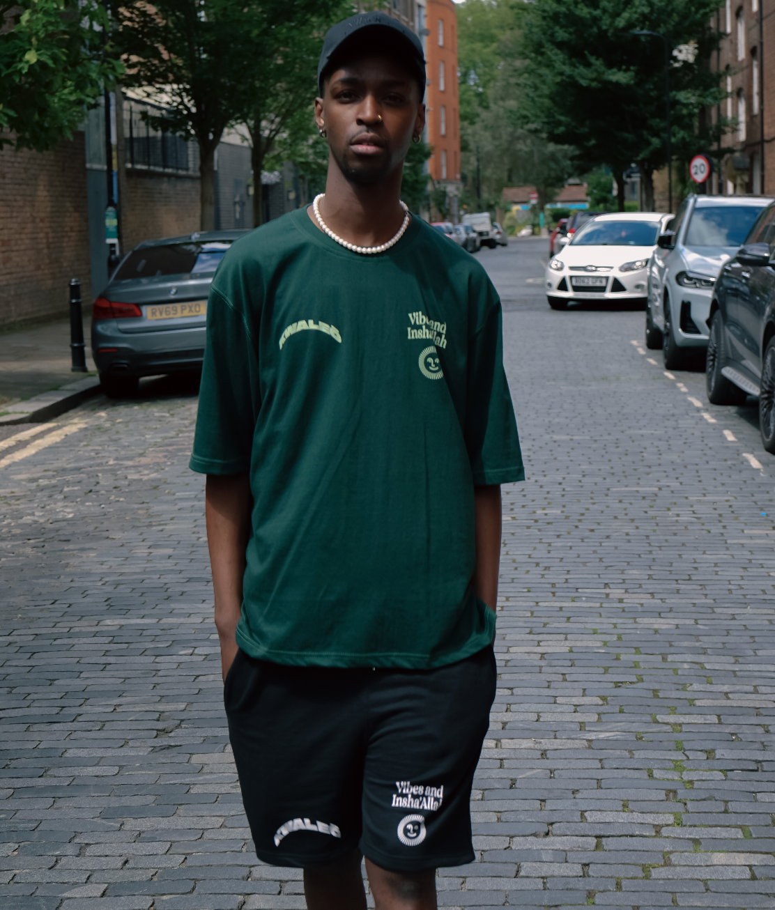 Vibes And Insha Allah Tshirt Mint
