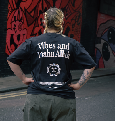 Vibes And Insha Allah Tshirt Chrome