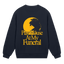 Play house at my funeral - Navy & yellow boxy sweatshirt