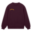 Play house at my funeral - Burgundy & yellow boxy sweatshirt