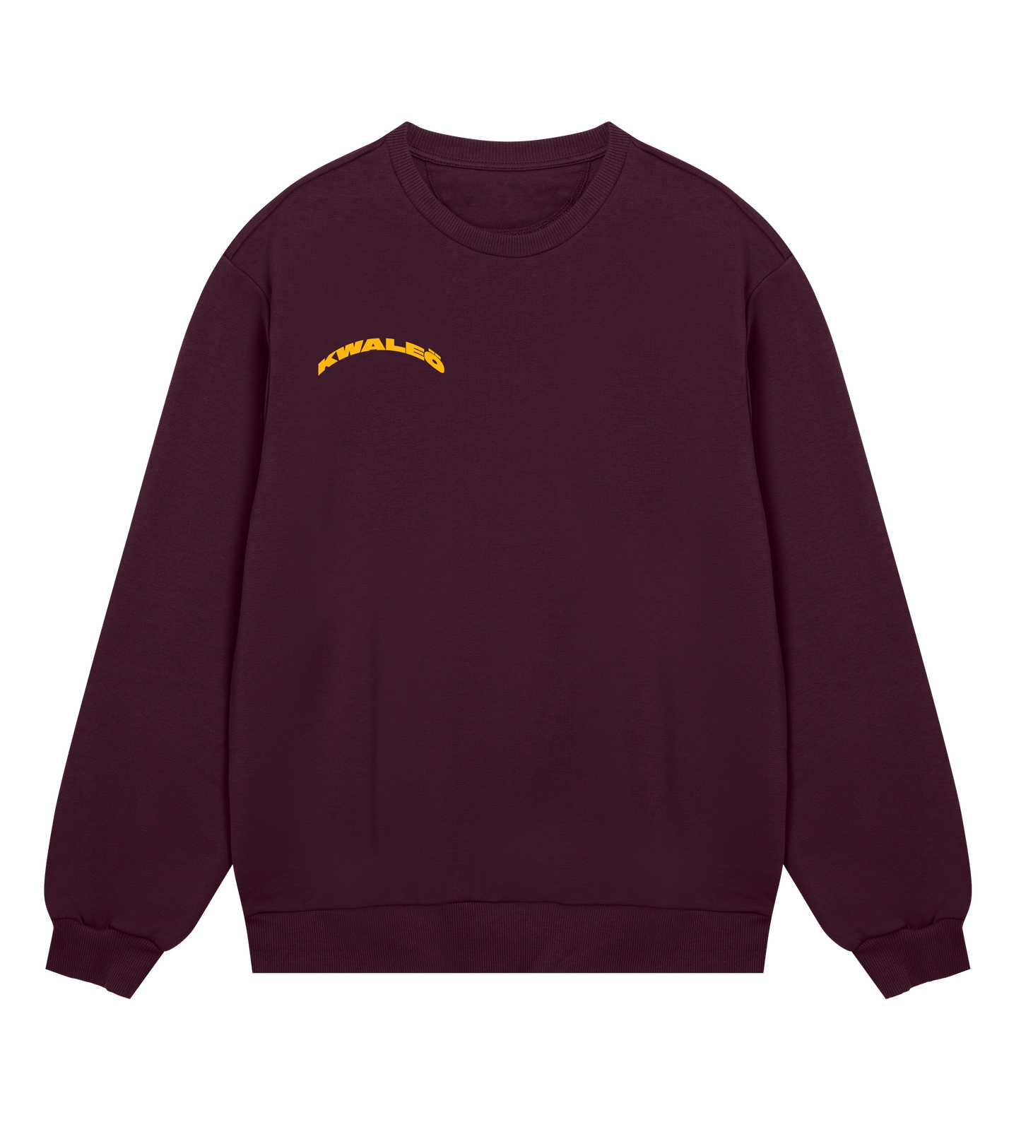 Play house at my funeral - Burgundy & yellow boxy sweatshirt