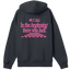 In the beginning there was Jack - Black & pink boxy hoodie