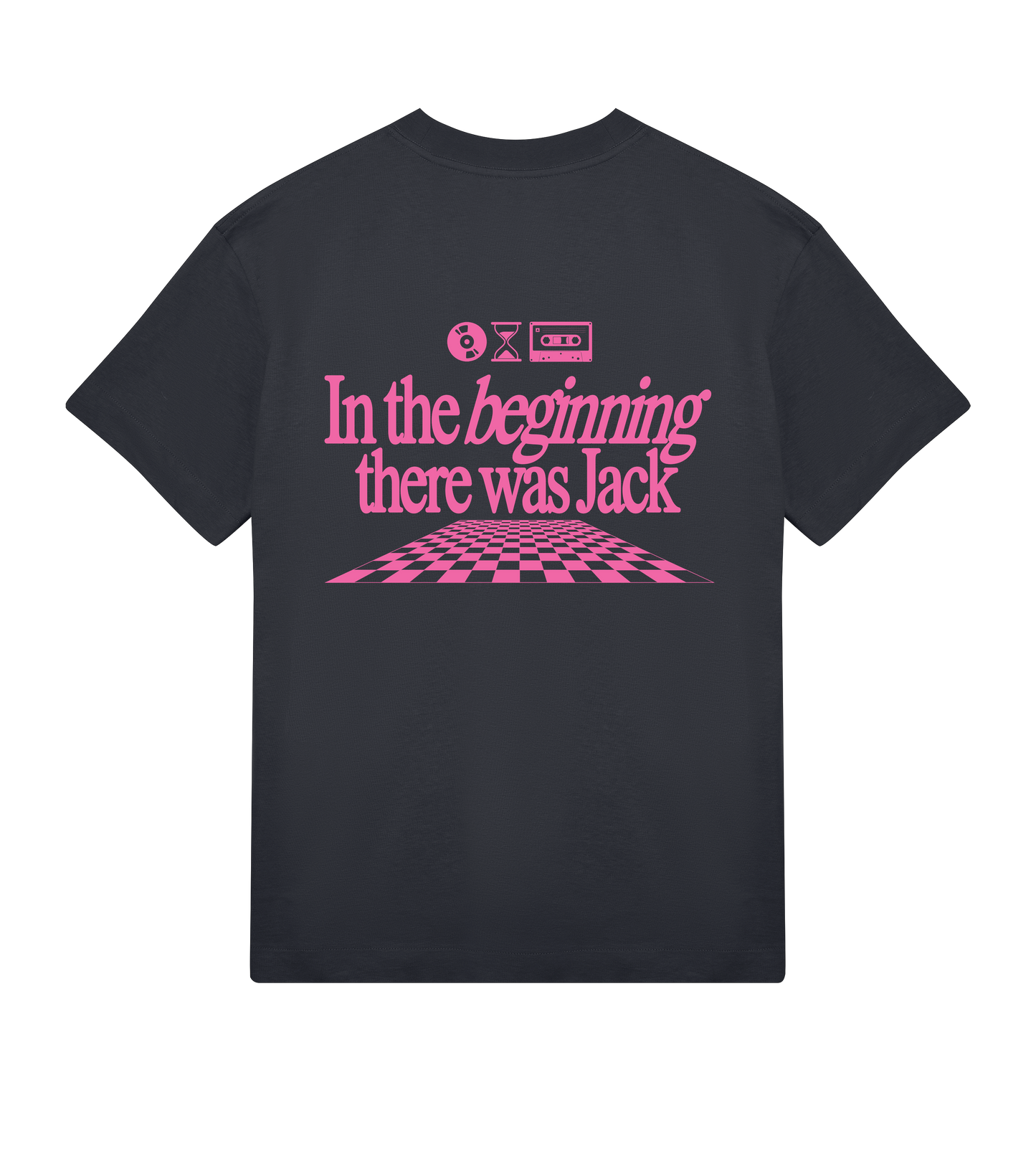 In the beginning there was Jack - Black & pink boxy tee