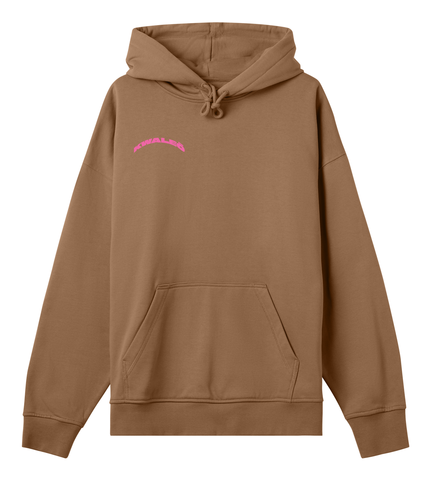 Play house at my funeral - Brown & pink boxy hoodie